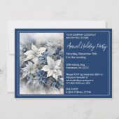 Einladung zur White Poinsettia Holiday Party (Vorderseite)