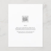 Einladung zur White Wedding zum Classic Budget Flyer (Hinten)