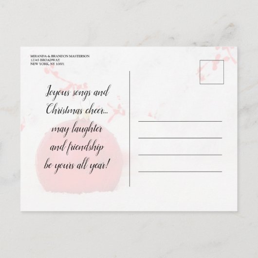 Einladung zur White Winter Wonderland Feier (Rückseite)