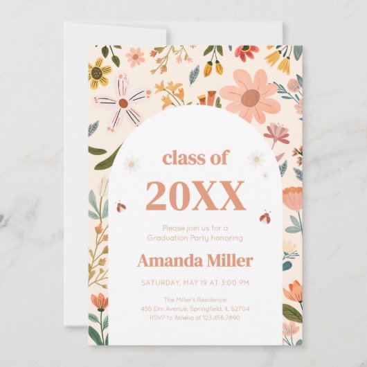 Einladung zur Wildblume (Vorderseite)