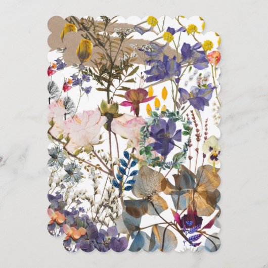 Einladung zur Wildblume (Vorne/Hinten)