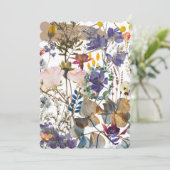 Einladung zur Wildblume (Stehend Vorderseite)