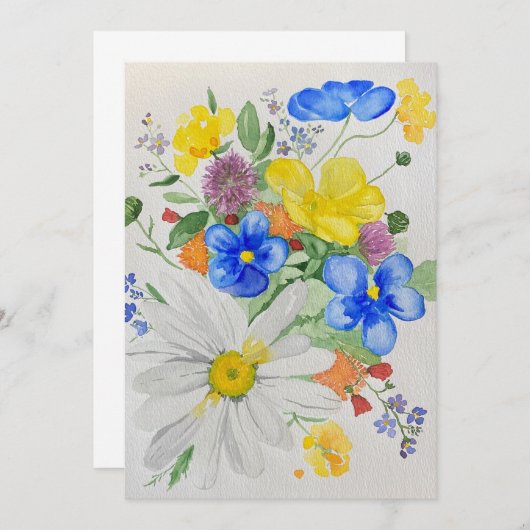 Einladung zur Wildblume (Vorne/Hinten)