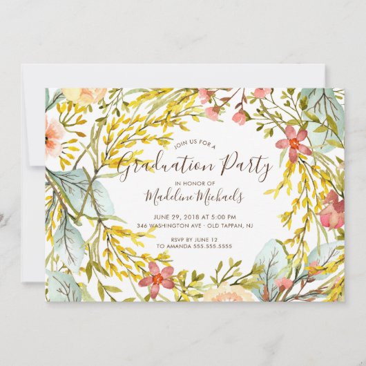 Einladung zur Wildblume (Vorderseite)