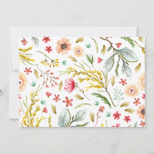 Einladung zur Wildblume (Rückseite)