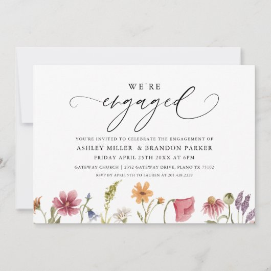 Einladung zur Wildblume (Vorderseite)