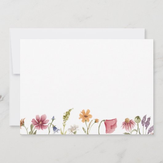 Einladung zur Wildblume (Rückseite)