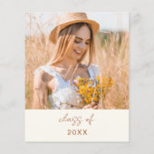 Einladung zur Wildblume Bloom Graduation Party (Rückseite)