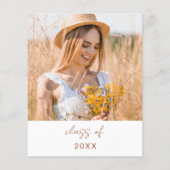 Einladung zur Wildblume Bloom Graduation Party (Rückseite)