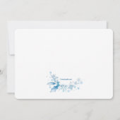 Einladung zur Winter Baby Boy Dusche (Rückseite)