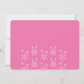 Einladung zur Winter-Babydusche| Mädchen (Rückseite)