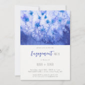 Einladung zur "Winter Blue Garden Engagement Party (Vorderseite)
