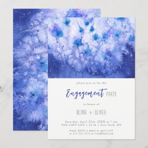 Einladung zur "Winter Blue Garden Engagement Party