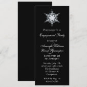 Einladung zur Winter-Hochzeitsparty (Vorne/Hinten)