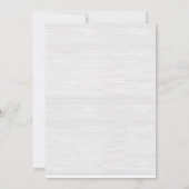 Einladung zur Winter Neutral Baby Dusche (Rückseite)