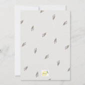 Einladung zur Winterblumenhochzeit (Rückseite)