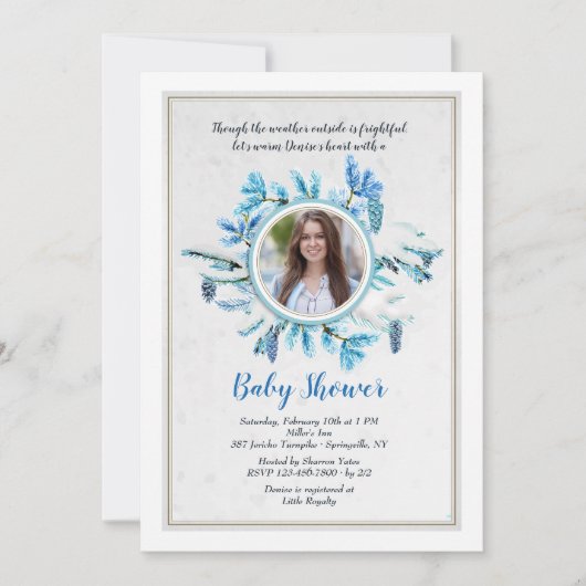 Einladung zur Winterdusche (Vorderseite)