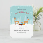 Einladung zur WinterGeburtstagsparty (Stehend Vorderseite)