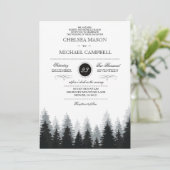 Einladung zur Winterhochzeit (Stehend Vorderseite)