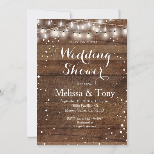 Einladung zur Winterhochzeit (Vorderseite)