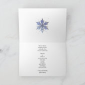 Einladung zur Winterhochzeit (Innenseite)