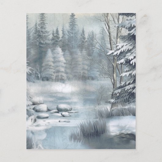 Einladung zur Winterhochzeit (Rückseite)