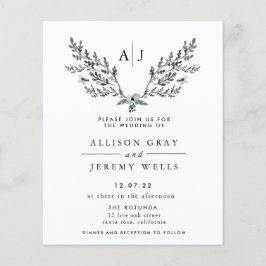 Einladung zur Winterhochzeit | Haushalt Flyer