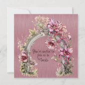 Einladung zur Winterhochzeit in Florida (Vorderseite)