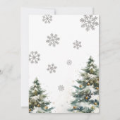 Einladung zur Winterhochzeit, Weihnachts-Hochzeit (Rückseite)