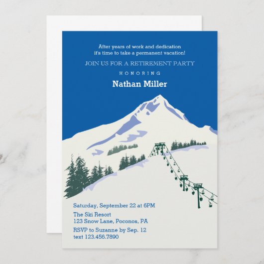 Einladung zur Winterlandschaft (Vorne/Hinten)