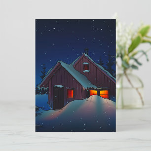 Einladung zur Winternachtslandschaft Snowy