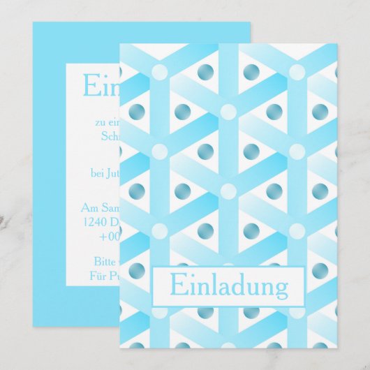 Einladung zur Winterparty (Vorne/Hinten)