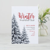 Einladung zur Winterparty (Stehend Vorderseite)