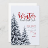 Einladung zur Winterparty (Vorne/Hinten)