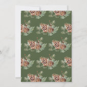 Einladung zur Winterpine Hochzeit (Rückseite)