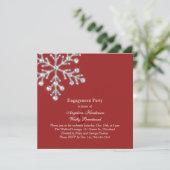 Einladung zur Winterschneeflocke (Stehend Vorderseite)