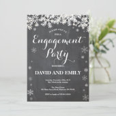 Einladung zur Winterschneeflocke (Stehend Vorderseite)