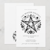 Einladung zur Wintersonnenwende-Party (Vorne/Hinten)
