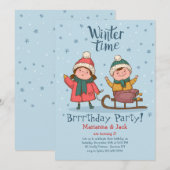 Einladung zur Winterzeit (Vorne/Hinten)