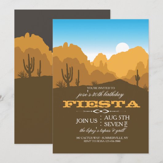 Einladung zur Wüste Locale (Vorne/Hinten)