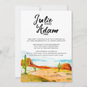 Einladung zur Wüstenhochzeit (Vorderseite)