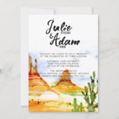 Einladung zur Wüstenhochzeit (Vorderseite)