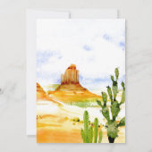 Einladung zur Wüstenhochzeit (Rückseite)