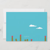 Einladung zur Wüstenlandschaft (Rückseite)