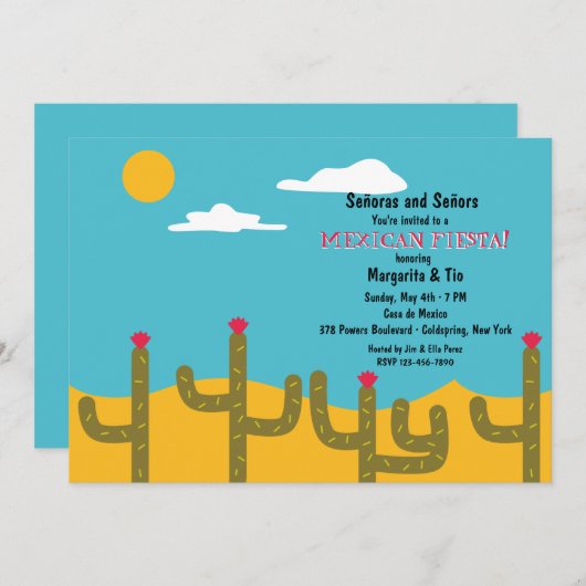 Einladung zur Wüstenlandschaft (Vorne/Hinten)