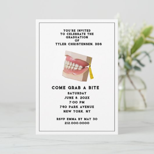 Einladung zur Zahnarztschulbildung (Stehend Vorderseite)