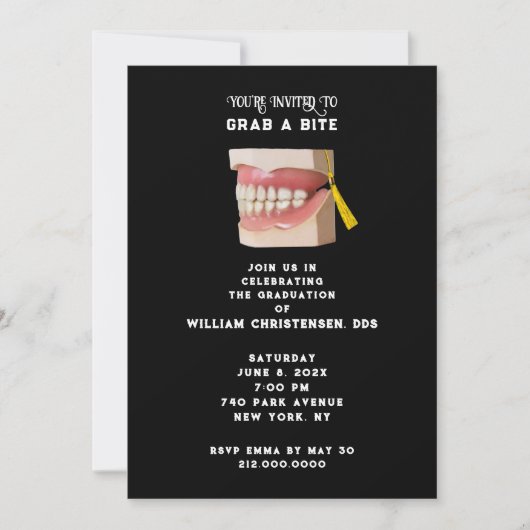 Einladung zur Zahnarztschulbildung (Vorderseite)