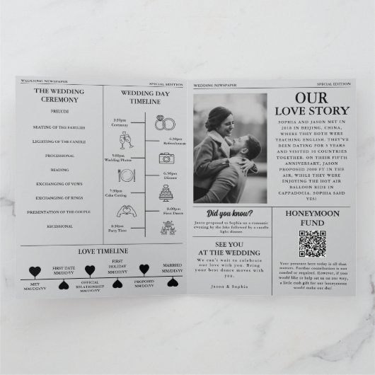 Einladung zur Zeitung und zum Programm (Innenseite)