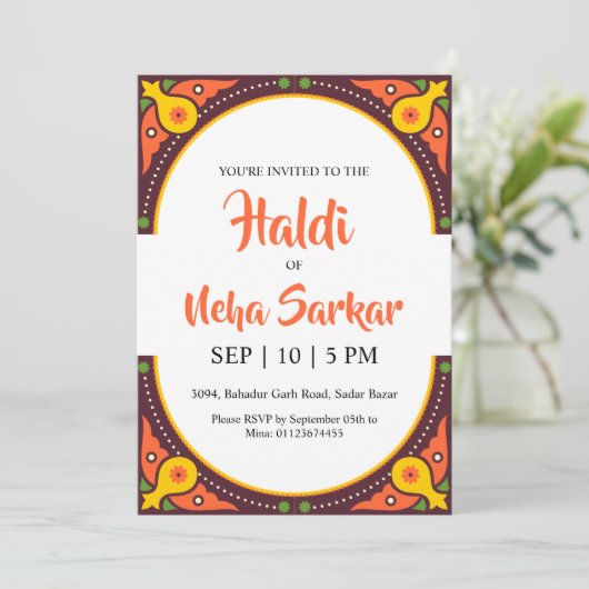 Einladung zur Zeremonie (Stehend Vorderseite)