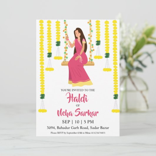 Einladung zur Zeremonie (Stehend Vorderseite)